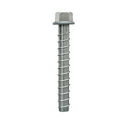 Simpson Strong-Tie® THDB25300H Screw Anchor, 1/4 in Dia, 3 in Overall Length, Hex Washer Serrated Head Drive, Carbon Steel
