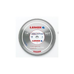 Stanley Black & Decker® Lenox® 21891ST140080CT Circular Saw Blade, 14 in Dia, 25.4 mm Arbor, Steel Blade, 80 Teeth