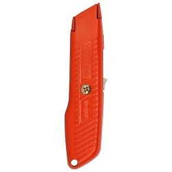 Stanley® Black & Decker Stanley® 10-189C Utility Knife, Self Retracting Safety Blade, 5/8 in Blade Width, Metal Blade