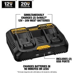 Stanley® Black & Decker DeWALT® DCB102 Jobsite Charging Station, For Use With: All 12 to 20 V Max DEWALT Batteries, 90 min Charging