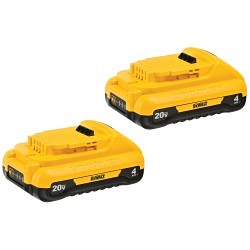 DeWALT® DCB204-2  20 V MAX* Lithium Batteries, 4 Ah Nominal Capacity