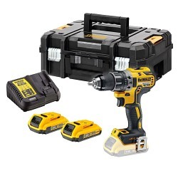 Stanley® Black & Decker Dewalt® DCD791D2 Cordless Drill/Driver Kit, Kit, 1/2 in Chuck, 18 V, 0 to 550 rpm, 2000 rpm No-Load Speed, 174 mm Overall Length, XR Li-Ion Battery, Yes Battery Included