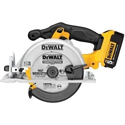 Stanley® Black & Decker Dewalt® DCS391P1 Cordless Circular Saw Kit, 6-1/2 in Blade, 5/8 in, 20 V, 1-5/8 in Cutting Depth, Lithium-Ion Battery, Yes Battery Included, Blade Side Left Hand