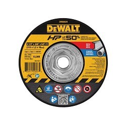 Stanley® DeWALT® DW8062H Cut-Off Wheel, 4.5 in Wheel Dia, 0.045 in Wheel Thickness, 5/8-11 in Center Hole, 60 Grit, Aluminum Oxide Abrasive