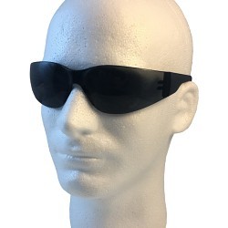 Safety Glasses, Anti-Fog, Anti-Scratch Lens Coating, Gray Lens, Frameless, Gray Frame, Polycarbonate Frame, Polycarbonate Lens, Universal