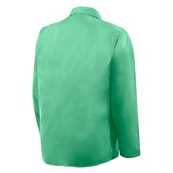 Steiner® 1030M Welding Jacket, Men, Medium, Cotton, Green, Resists: Flame