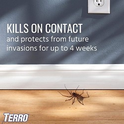 TERRO T2302-6 Spider Killer Spray, Can, 16 oz, Liquid, Off-White, Fat