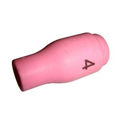 THERMACUT® 13N08 Alumina Cup, For Use With: TIG Torches 9, 20, 25, WP-9, Size 4, Alumina