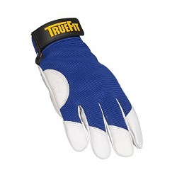 Tillman™ 1485-XL Work Gloves, X-Large, #10, Leather, Blue/Tan, Elastic Cuff, Resists: Moisture, Thinsulate