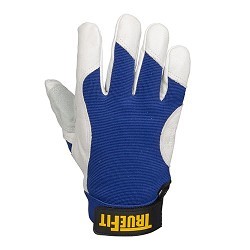 Tillman™ 1485-XL Work Gloves, X-Large, #10, Leather, Blue/Tan, Elastic Cuff, Resists: Moisture, Thinsulate