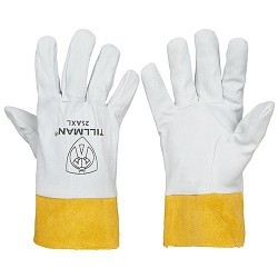 Tillman™ 25A-L TIG Gloves, Reversible, Split, Large, #9, Leather, Pearl
