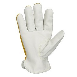 Tillman™ TIL1428-M Drivers Gloves, Medium, #8, Top grain Cowhide Palm, Top Grain and Split Cowhide Leather, Cinched Cuff, Resists: Cut, Unlined