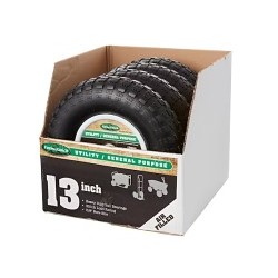 Tricam G600541160 Pneumatic Tire, 300 lb, 13 in Outside Dia, Rubber