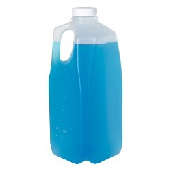 Milk Jug, 1/2 gal, 10 in Height, HDPE, Natural