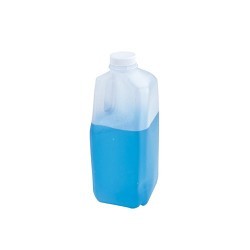 Milk Jug, 1/2 gal, 10 in Height, HDPE, Natural