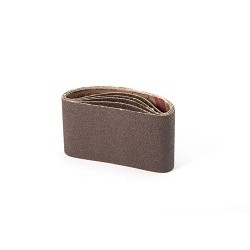 United Abrasives SAIT® 57107 Sanding Belt, 3 in Belt Width, 18 in Belt Length, 120 Grit, Aluminum Oxide Abrasive, Cotton Backing