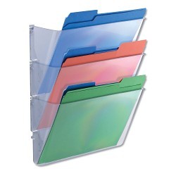 Universal® 53682 Wall File, Clear, Plastic, 13 in Width