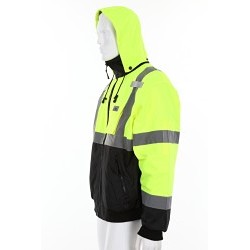 MCR Safety MCRVBBCL3LX4 Rain Jacket, Value Bomber, 4X-Large, Fluorescent, Class 3