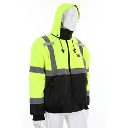 MCR Safety MCRVBBCL3LX4 Rain Jacket, Value Bomber, 4X-Large, Fluorescent, Class 3