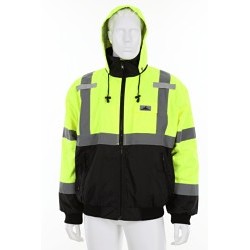 MCR Safety MCRVBBCL3LX4 Rain Jacket, Value Bomber, 4X-Large, Fluorescent, Class 3