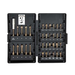VEGA V4N2B Nutsetter & Power Bit Set, 6 Piece, Specifications: 1/4 in Hex Drive, S2 Modified Steel