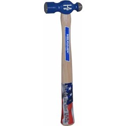 Vaughan® TC308 Ball Pein Hammer, Ball Pein Hammer Type, 11-3/4 in Overall Length, 8 oz Head, Steel Head, Hickory Handle