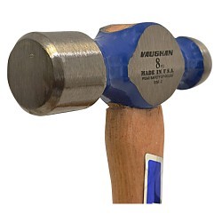 Vaughan® TC308 Ball Pein Hammer, Ball Pein Hammer Type, 11-3/4 in Overall Length, 8 oz Head, Steel Head, Hickory Handle