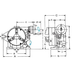 Vertex JJ55CS8 Super Indexing Spacer, 8 in Chuck