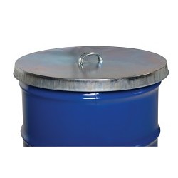 Vestal VESDC245 Open Head Drum Cover, For Use With: 55 gal Drums, Galvanized Steel, Gray