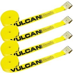 Vulcan Threaded Products WS227F12-4P Winch Strap With Flat Hook, 40 ft Strap Length, 2 in Strap Width, 3300 lb, Flat Hook