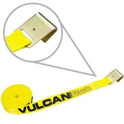 Vulcan Threaded Products WS227F12-4P Winch Strap With Flat Hook, 40 ft Strap Length, 2 in Strap Width, 3300 lb, Flat Hook