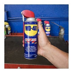 WD-40® 490040 Lubricant, 11 oz, Aerosol Can, Mild Petroleum, Light Green to Amber, Liquid