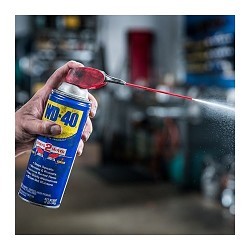 WD-40® 490040 Lubricant, 11 oz, Aerosol Can, Mild Petroleum, Light Green to Amber, Liquid