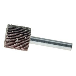Weiler® 30717 Coated Abrasive Flap Wheel, 3/4 in Wheel Dia, 3/4 in Face Width, 1/4 in Shank Dia, 80 Grit, Aluminum Oxide Abrasive