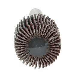 Weiler® 30717 Coated Abrasive Flap Wheel, 3/4 in Wheel Dia, 3/4 in Face Width, 1/4 in Shank Dia, 80 Grit, Aluminum Oxide Abrasive