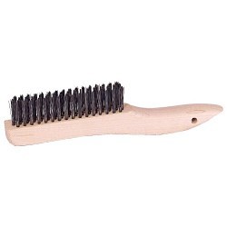 Weiler® 44063 Wire Scratch Brush, 10 L x 1-1/8 W in Block, 1-3/16 in Trim Length, Steel Trim