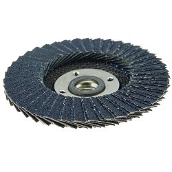 Tiger® X 51228 Standard Density Coated Abrasive Flap Disc, 4-1/2 in Dia Disc, 80 Grit, Medium Grade, Zirconia Alumina/Ceramic Alumina Abrasive, Type 27 Flat Disc