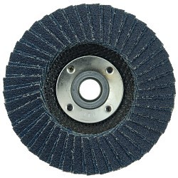 Tiger® X 51228 Standard Density Coated Abrasive Flap Disc, 4-1/2 in Dia Disc, 80 Grit, Medium Grade, Zirconia Alumina/Ceramic Alumina Abrasive, Type 27 Flat Disc
