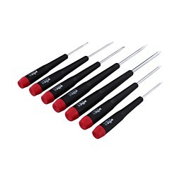 Wiha® 26197 Screwdriver Set, Phillips, Slotted, 7 Piece, Chrome Vanadium Molybdenum Steel, Vapor Chromed