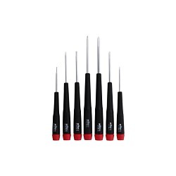 Wiha® 26197 Screwdriver Set, Phillips, Slotted, 7 Piece, Chrome Vanadium Molybdenum Steel, Vapor Chromed