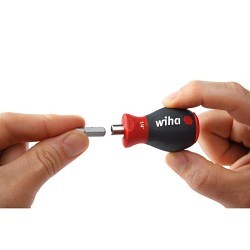 Wiha® 28103 Stubby Bit Holder, 1/4 in Drive, 2.2 in Overall Length