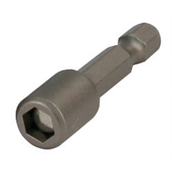 Wiha® 70437 Magnetic Nutsetter, 1/4 in Drive, Steel, 5 mm Hex