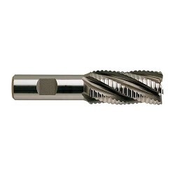 YG-1 60297 Roughing End Mill, 1/4 in Cutter Dia, 5/8 in Length of Cut, 3 Flutes, 3/8 in Shank Dia, 2-7/16 in Overall Length