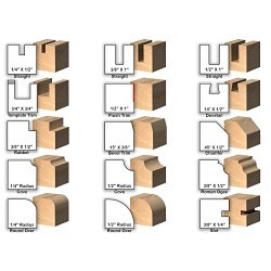 Yonico YON17150 Router Bit Set, 15 Piece, Carbide