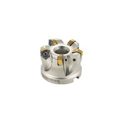 Iscar 3105246 HELIDO High-Feed Indexable Face Mill With Internal Coolant Channel, ANSI Code: FF FWX D2.00-04-0.75-08, 1.37 in Dia Cutting, 3/4 in Dia Shank, 1-3/4 in OAL, FF FWX-08 Insert, 0.079000000000000001 in Max Depth of Cut, 3/4 in Dia Arbor Hole