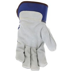 MCR Safety 1400HXL Cut Pro® Cut-Resistant Leather Palm Work Gloves, X-Large, #10, Blue/Gray, Select Shoulder Split Leather. Lined with ARX® Cut-Resistant Material