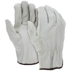 MCR Safety 3202XL Drivers Work Gloves, X-Large, #10, Grain Cowhide Leather Palm, Cotton Thread/Leather/Polyester, Beige, Gunn Cut/Standard Finger/Straight Thumb, Unlined, Open/Slip-On Cuff, Uncoated, Elastic/Shirred Closure, 9.6 in Length