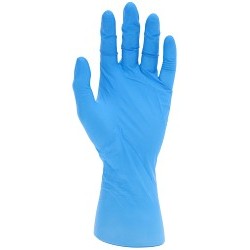 MCR Safety 6012XXL NitriShield™ Disposable Gloves, Non-Sterile, 2X-Large, #11, Blue,  6 mil Thickness, Powder-Free, Textured Grip