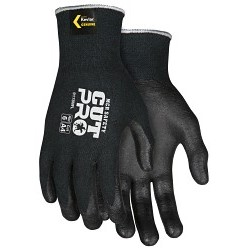 MCR Safety CutPro® 9178NFXXXL Cut Resistant Work Gloves, 3X-Large, #12, Black, Nitrile Foam Coated Palm and Fingertips, 13-Gauge Black Kevlar® / Synthetic Shell, Cut Level: A4, Abrasion Level: 6, Puncture Level: 6