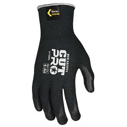 MCR Safety CutPro® 9178NFXXXL Cut Resistant Work Gloves, 3X-Large, #12, Black, Nitrile Foam Coated Palm and Fingertips, 13-Gauge Black Kevlar® / Synthetic Shell, Cut Level: A4, Abrasion Level: 6, Puncture Level: 6